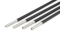 Black PP coating flat wrap cable outer casing